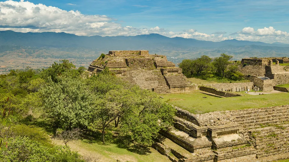 Antica città di Monte Alban in Messico