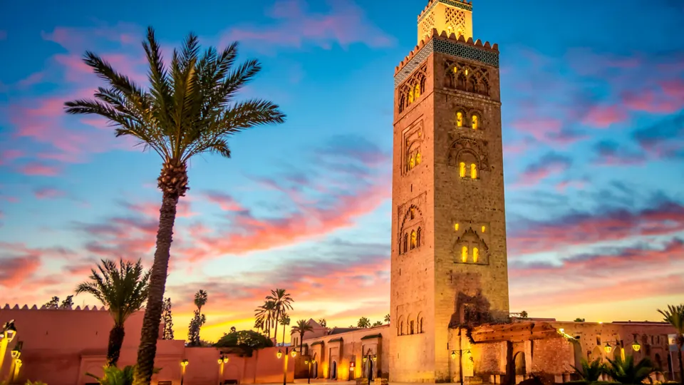 La Koutubia a Marrakech al tramonto