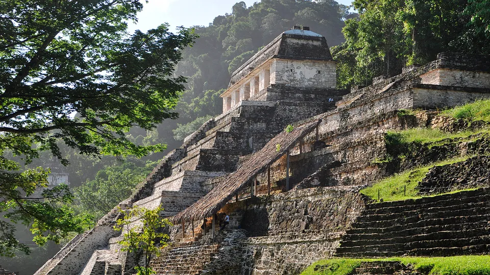 Rovine nel sito archeologico di Palenque