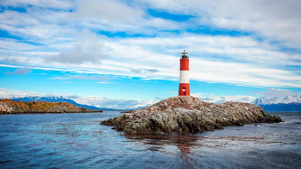 Faro Les Eclareirs a Ushuaia nel Canale di Beagle