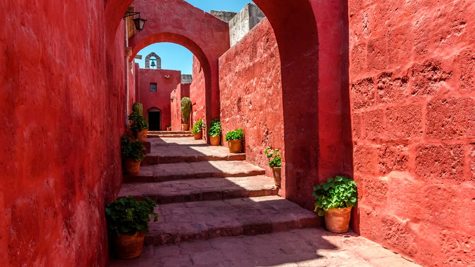 Scalinata nel Monastero di Santa Catalina ad Arequipa