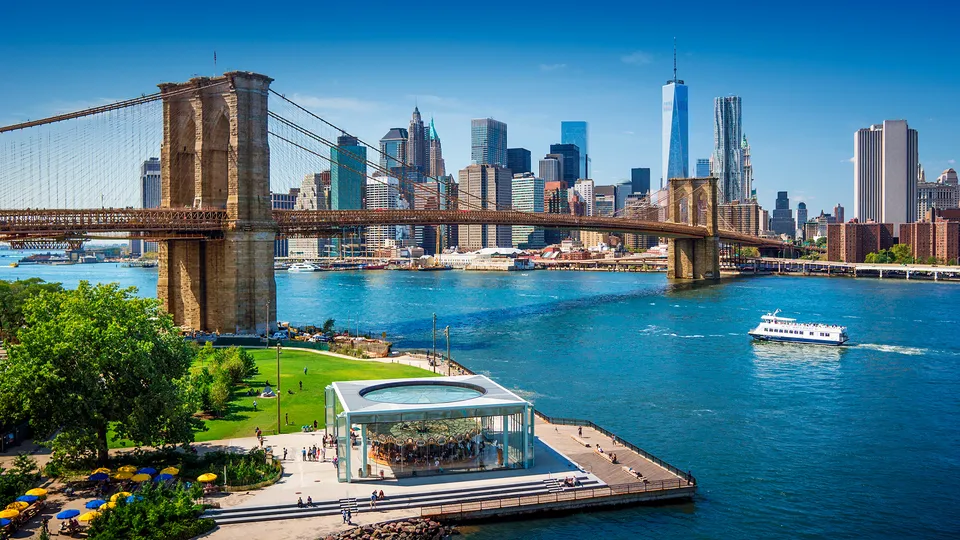 Panorama su Brooklyn, New York