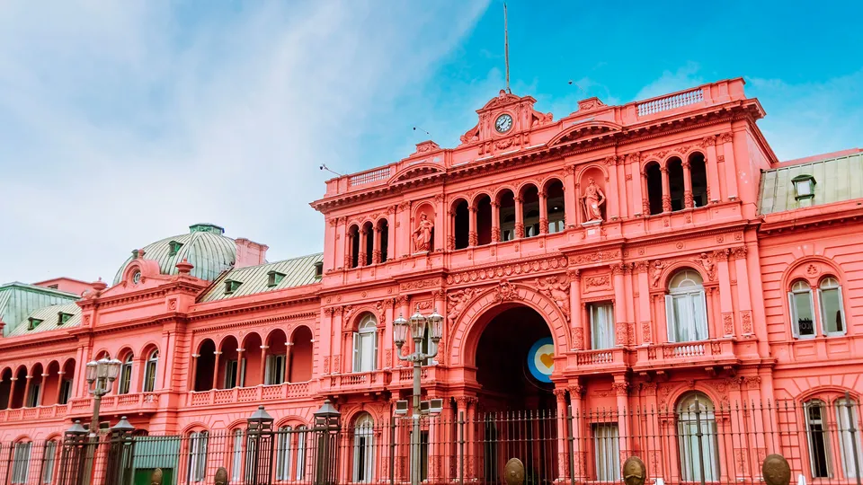 Facciata della Casa Rosada a Buenos Aires