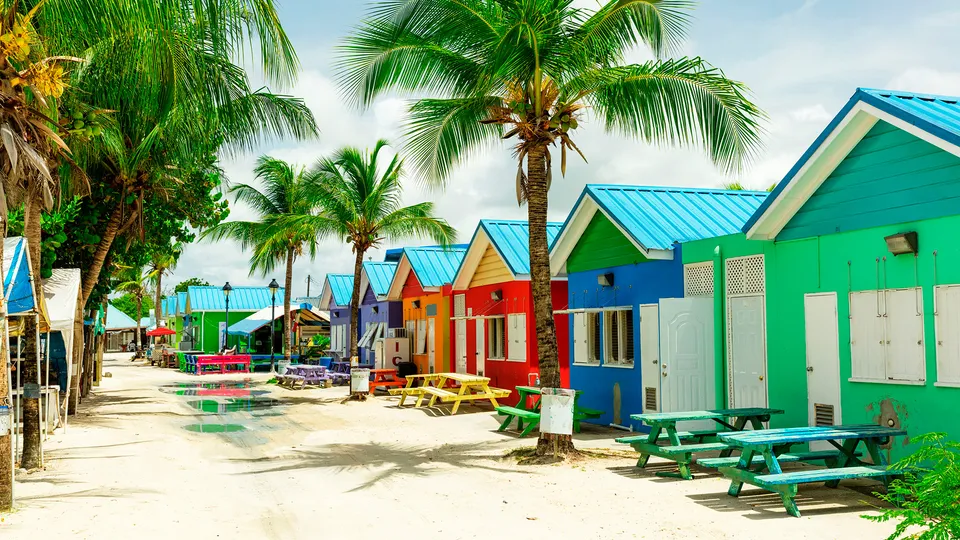 Casette colorate a Barbados
