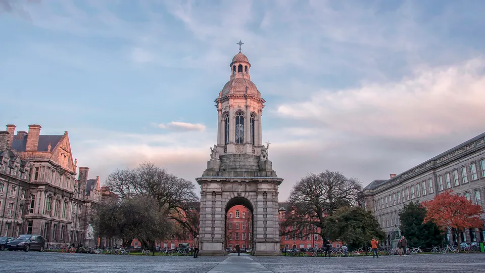 Giardino del Trinity College a Dublino