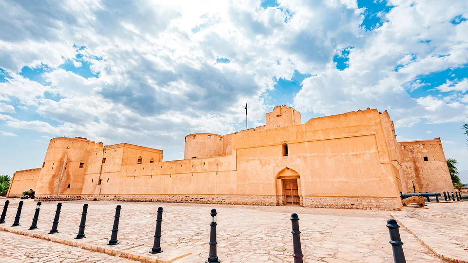 Esterni del Castello di Jabreen in Oman