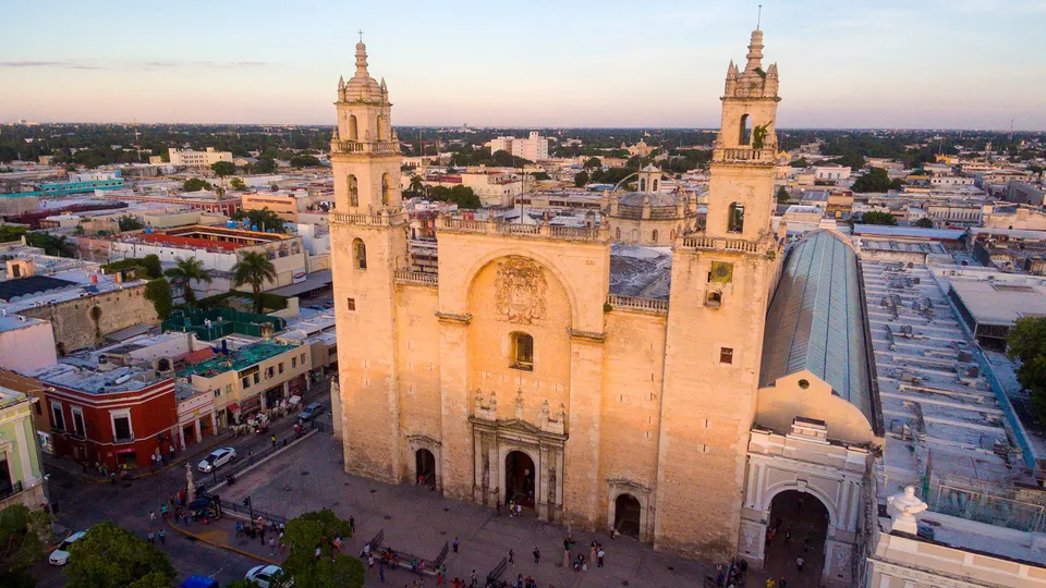 Cattedrale di Merida vista dall'alto