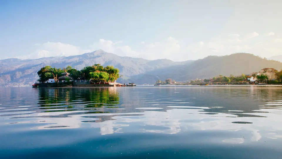 Tempio di Barahi a Pokhara in Nepal