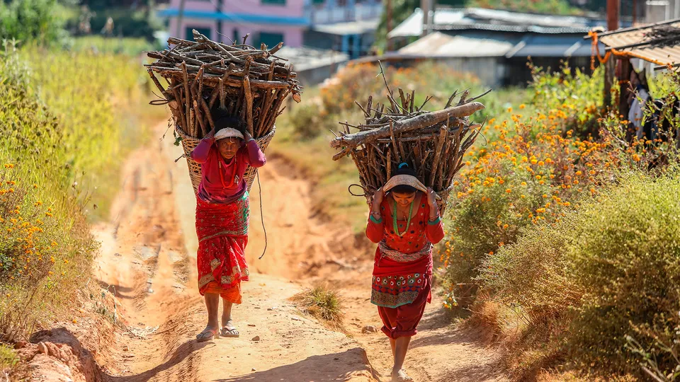 Villaggio Gurung in Nepal