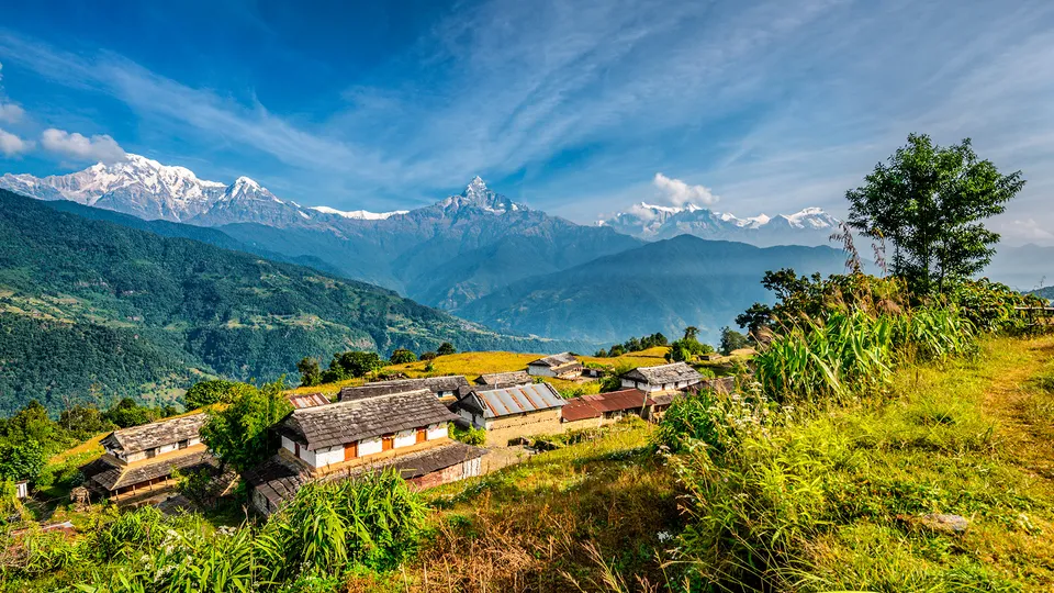 Villaggio Gurung in Nepal