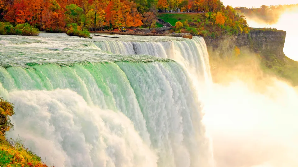 Cascate del Niagara in autunno