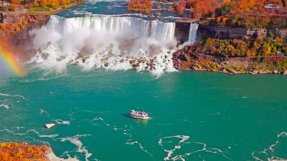 Cascate del Niagara in autunno