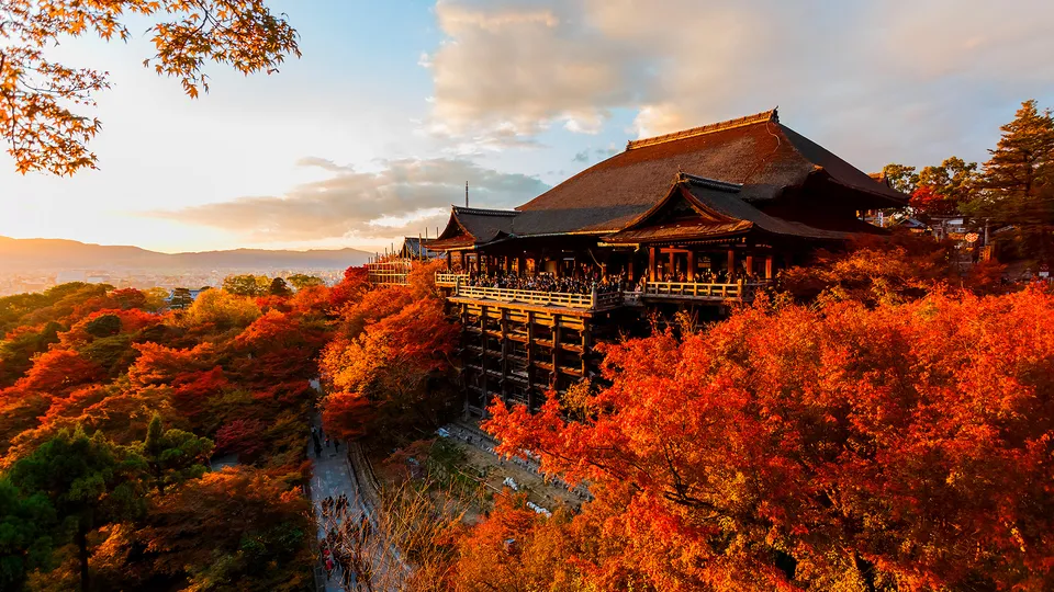 Vista panoramica del tempio Kiyomizu-Dera