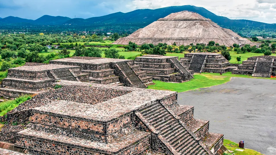 Piramidi a Teotihuacan in Messico