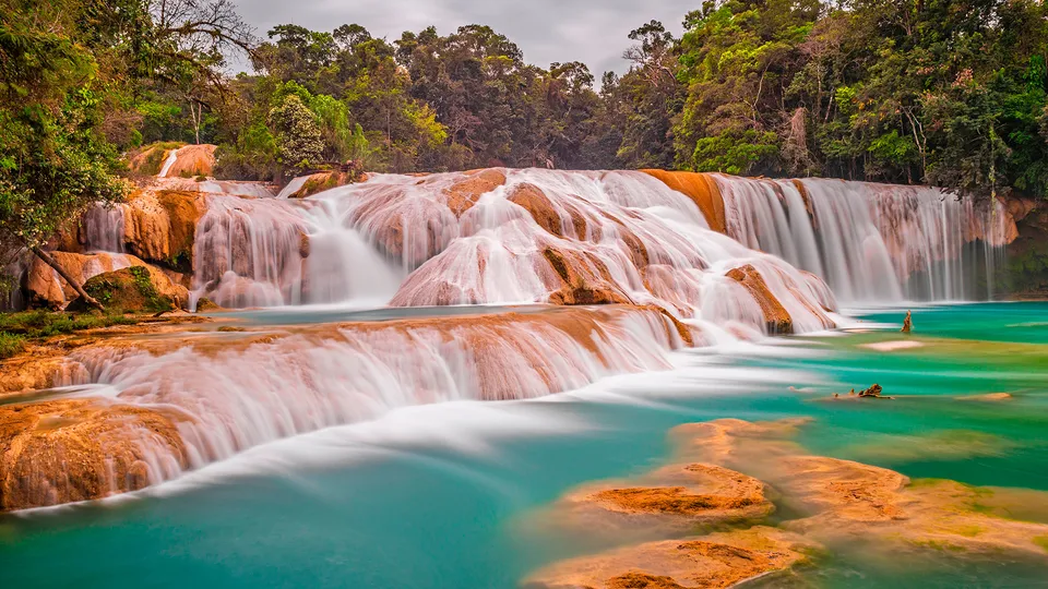 Cascate di Agua Azul in Messico