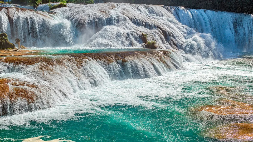 Cascate di Agua Azul in Messico