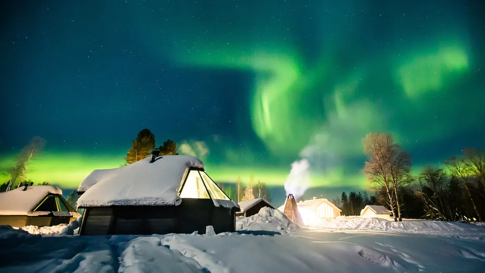 Aurora boreale sull'Apukka Resort