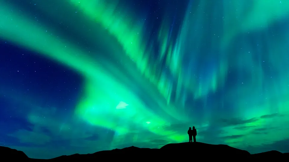 Aurora boreale in Islanda