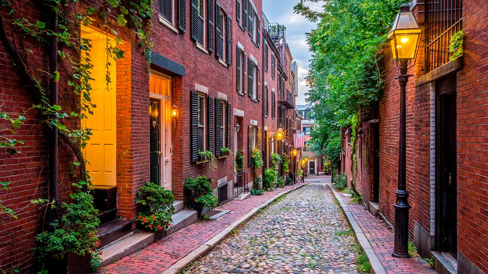 Tipiche case di Boston
