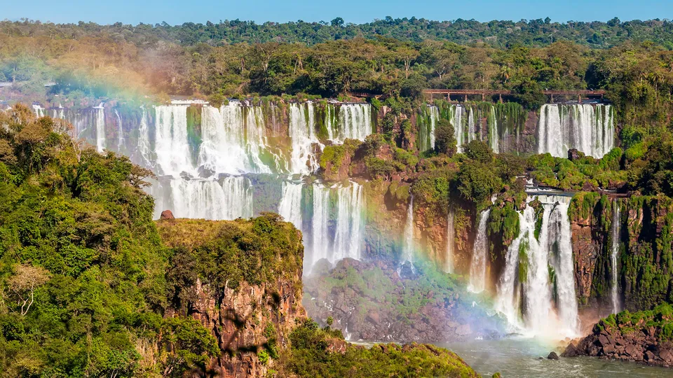 Vista panoramica del lato argentino del Parco Nazionale dell’Iguazú