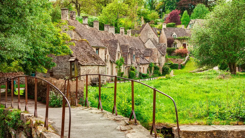 Villaggio di Bibury nelle Cotswolds