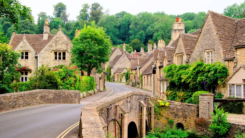 Villaggio di Castle Combe nelle Cotswolds