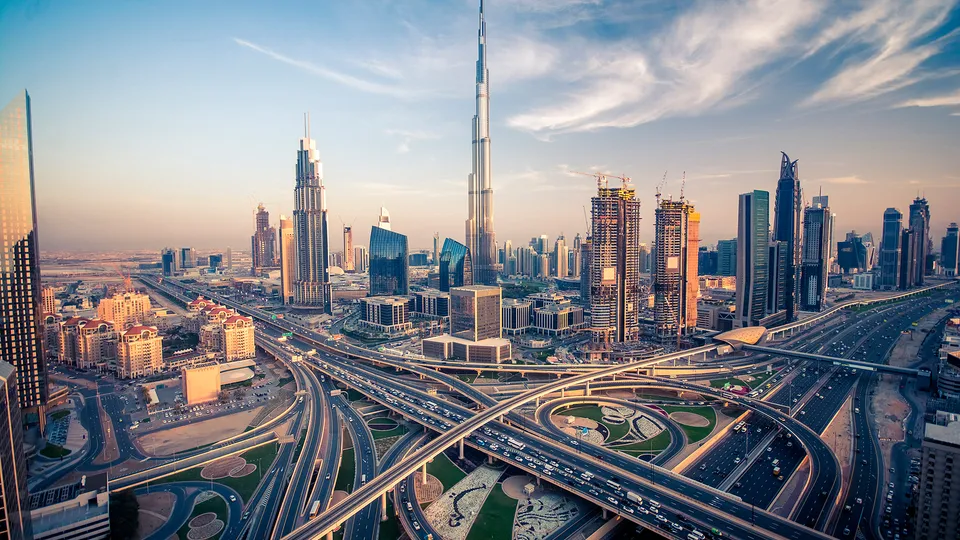 Vista panoramica su Dubai