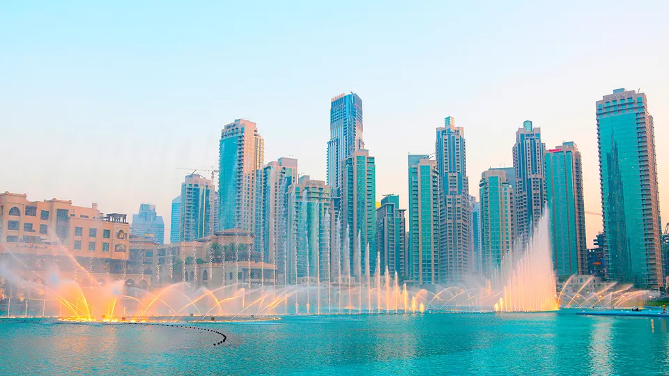Fontane luminose a Dubai