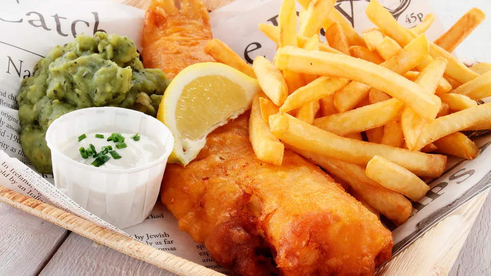 Piatto di fish and chips