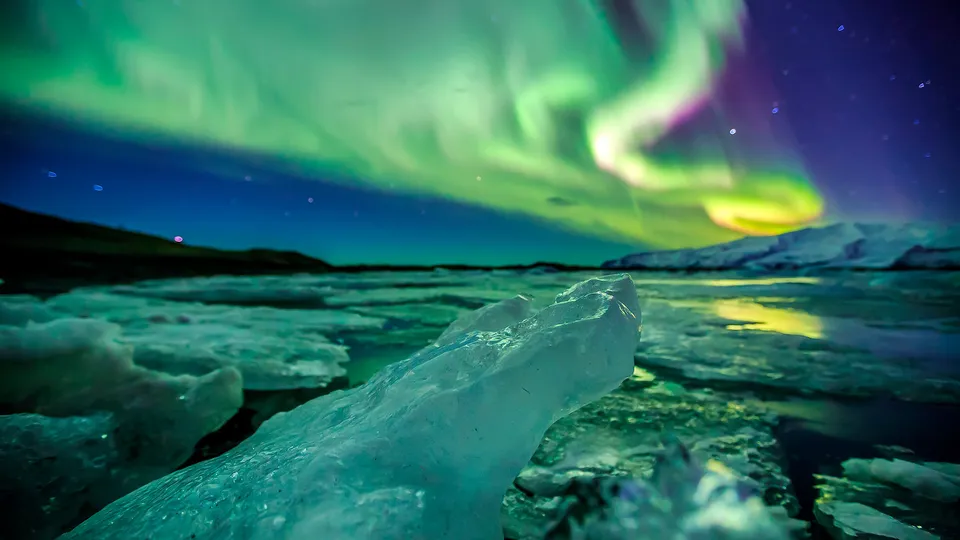 Aurora boreale in Islanda