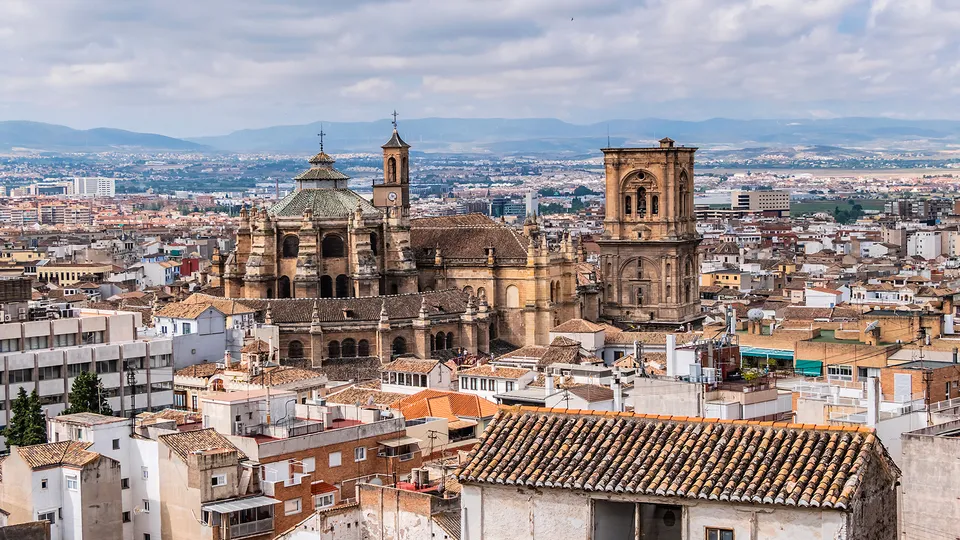 Panoramica dei tetti di Granada