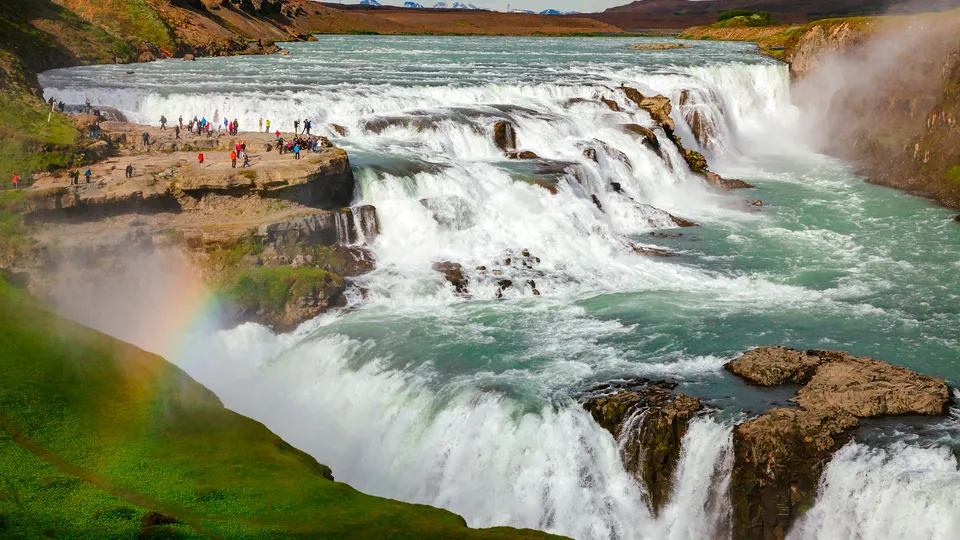Cascata di Gullfoss in Islanda