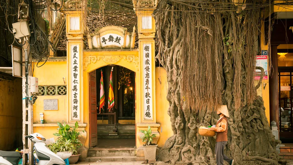 Edificio nel Quartiere Vecchio di Hanoi