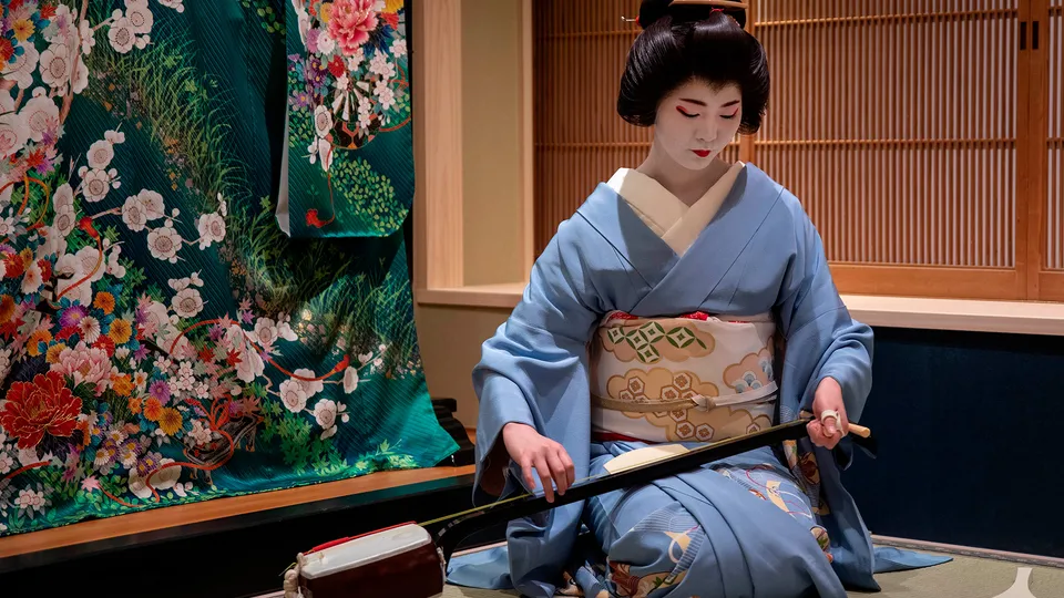 Maiko in abito tradizionale