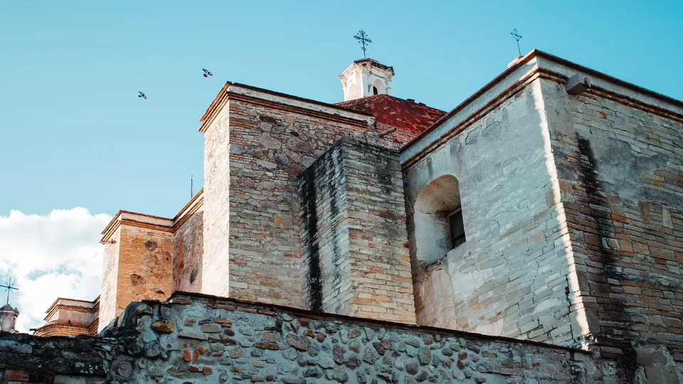 Dettaglio esterno chiesa in Messico