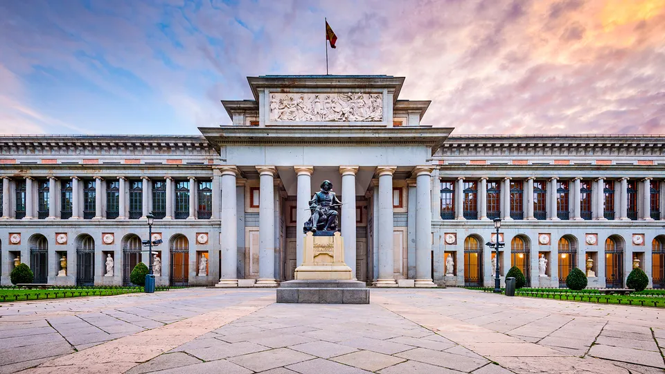 Esterni del Museo del Prado a Madrid