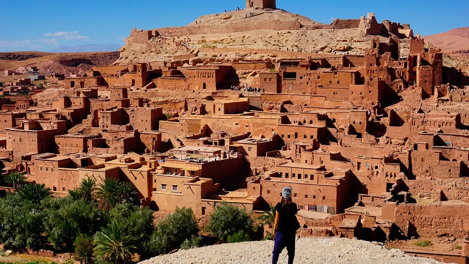 Vista panoramica di Ouarzazate in Marocco