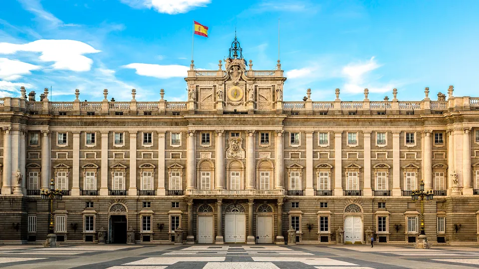 Esterni del Palazzo Reale a Madrid