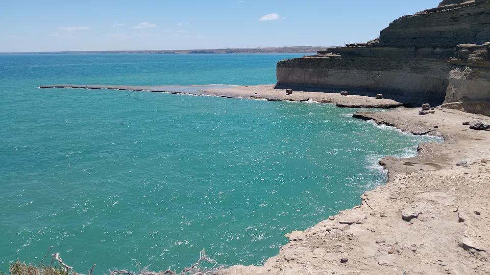 Spiaggia a Puerto Madryn in Argentina