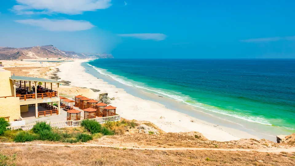 Spiaggia bianca a Salalah