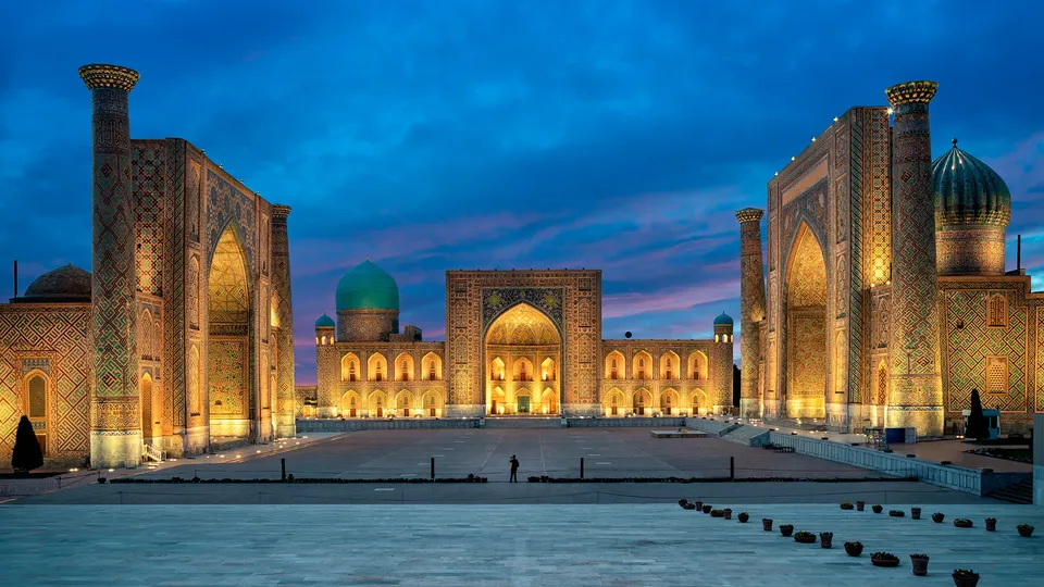 Piazza Registan a Samarcanda