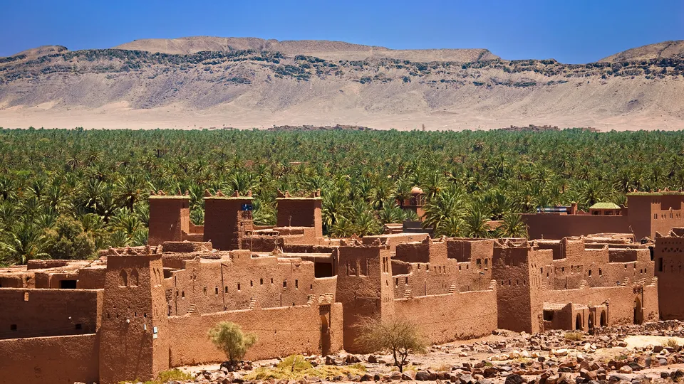 Kasbah nella Valle del Draa in Marocco