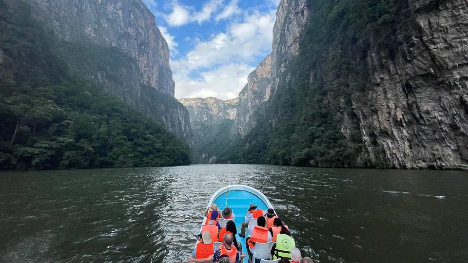 Escursione in lancia nel Canyon del Sumidero