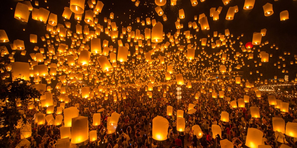 Il suggestivo Festival delle Lanterne in Thailandia.