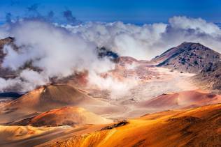 vulcano dormiente nel parco di Haleakala