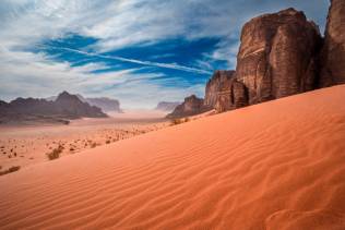 Panorami Giordania deserto