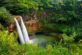 Cascata Wailua alle isole Kauai