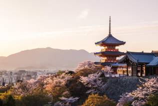 Tempio di Kiyomizu-dera di Kyoto.