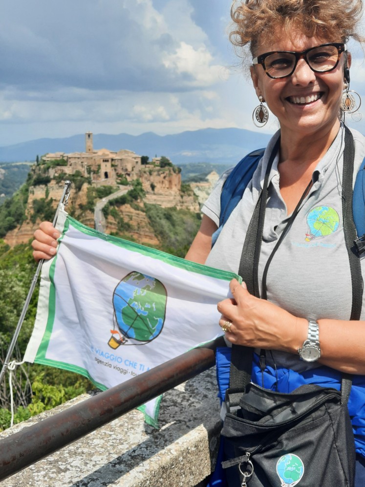 Viaggio organizzato in Umbria - Andreina a Civita di Bagnoregio