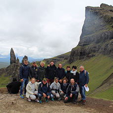 Foto di gruppo viaggio in Scozia